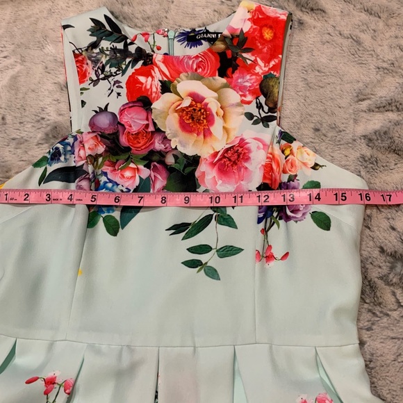 Gianni Bini Marcy Floral Print Fit and Flare Dress - Picture 4 of 5